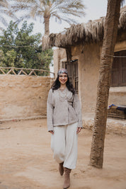 Side-Buttoned Cardigan caffe