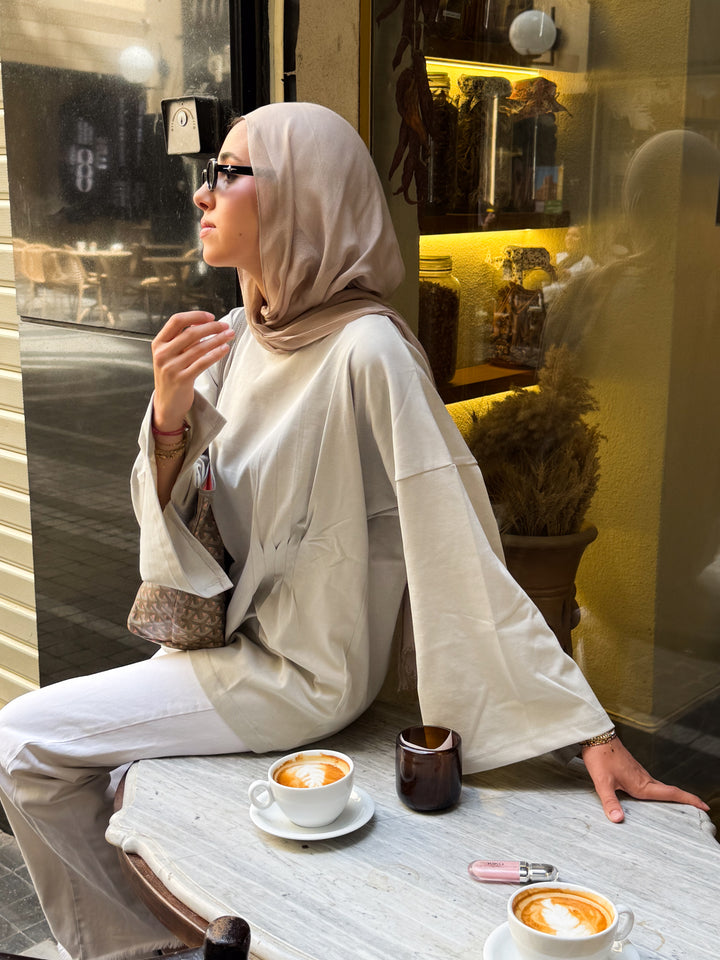 Luvie Blouse In Light Grey