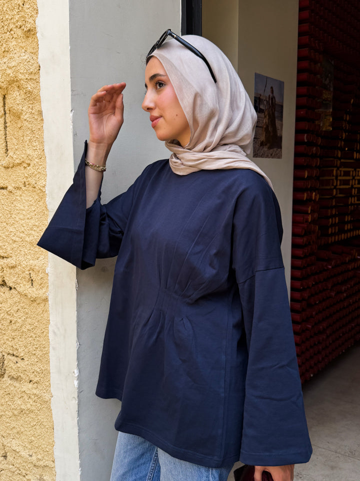 Luvie Blouse In Navy Blue