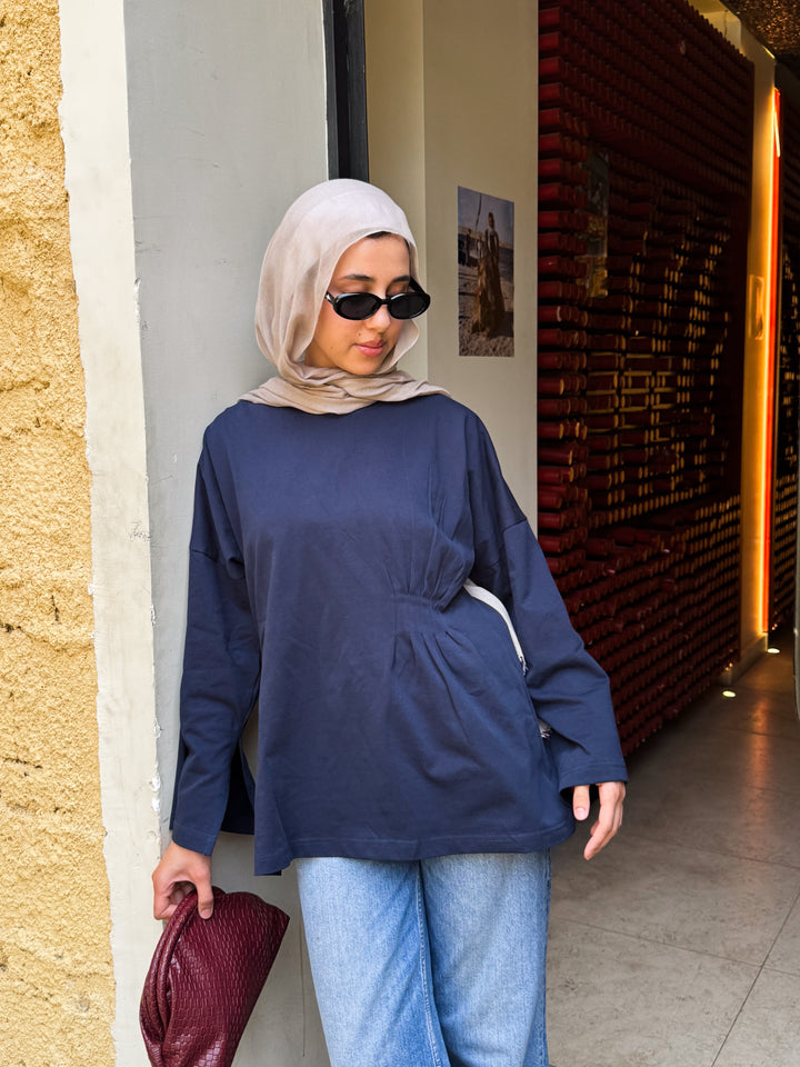 Luvie Blouse In Navy Blue