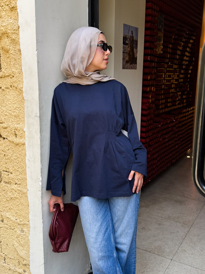 Luvie Blouse In Navy Blue