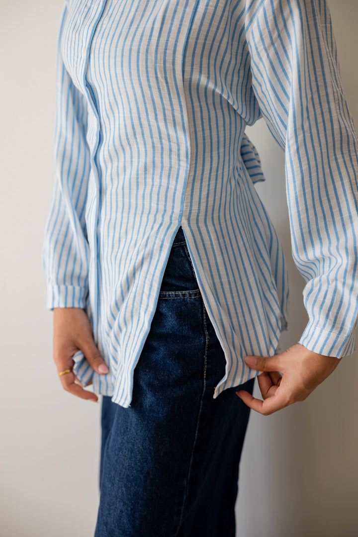 Strippy Shirt In Blue