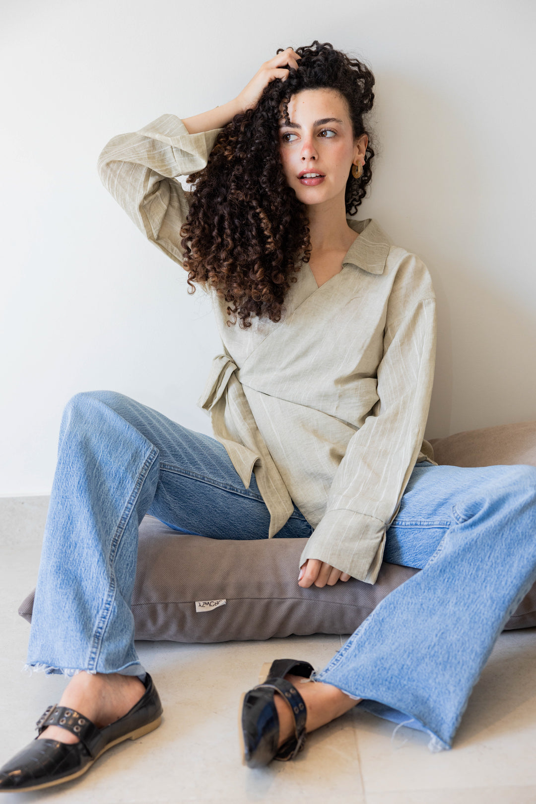 Wrap Shirt In Latte