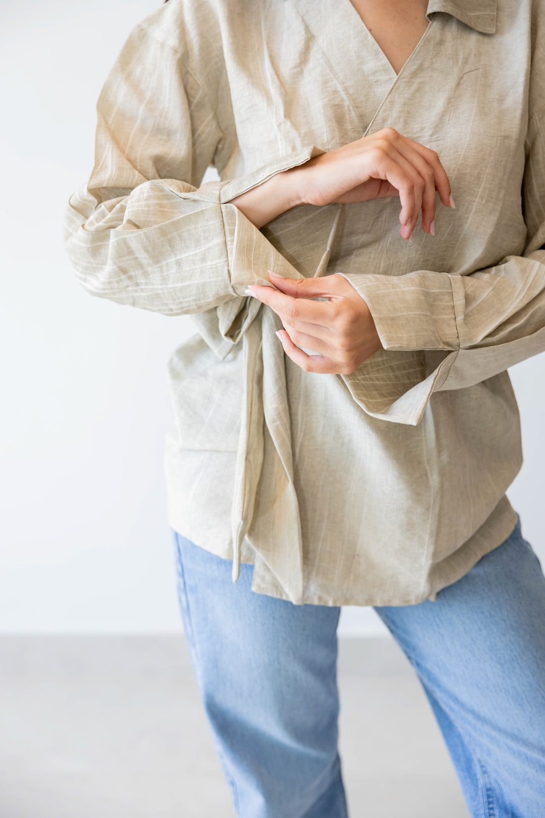 Wrap Shirt In Latte