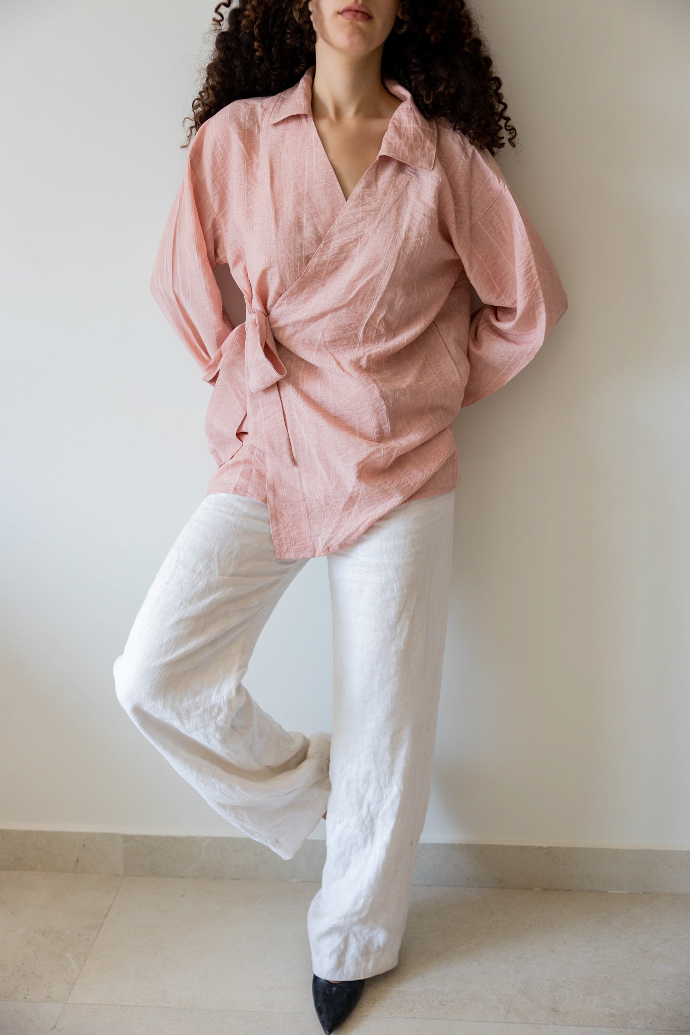 Wrap Shirt In Pink