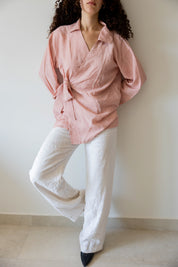 Wrap Shirt In Pink