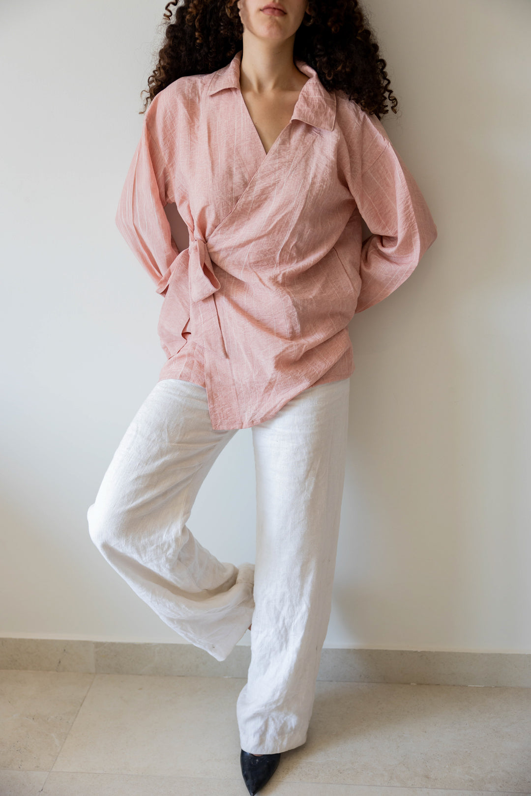 Wrap Shirt In Pink