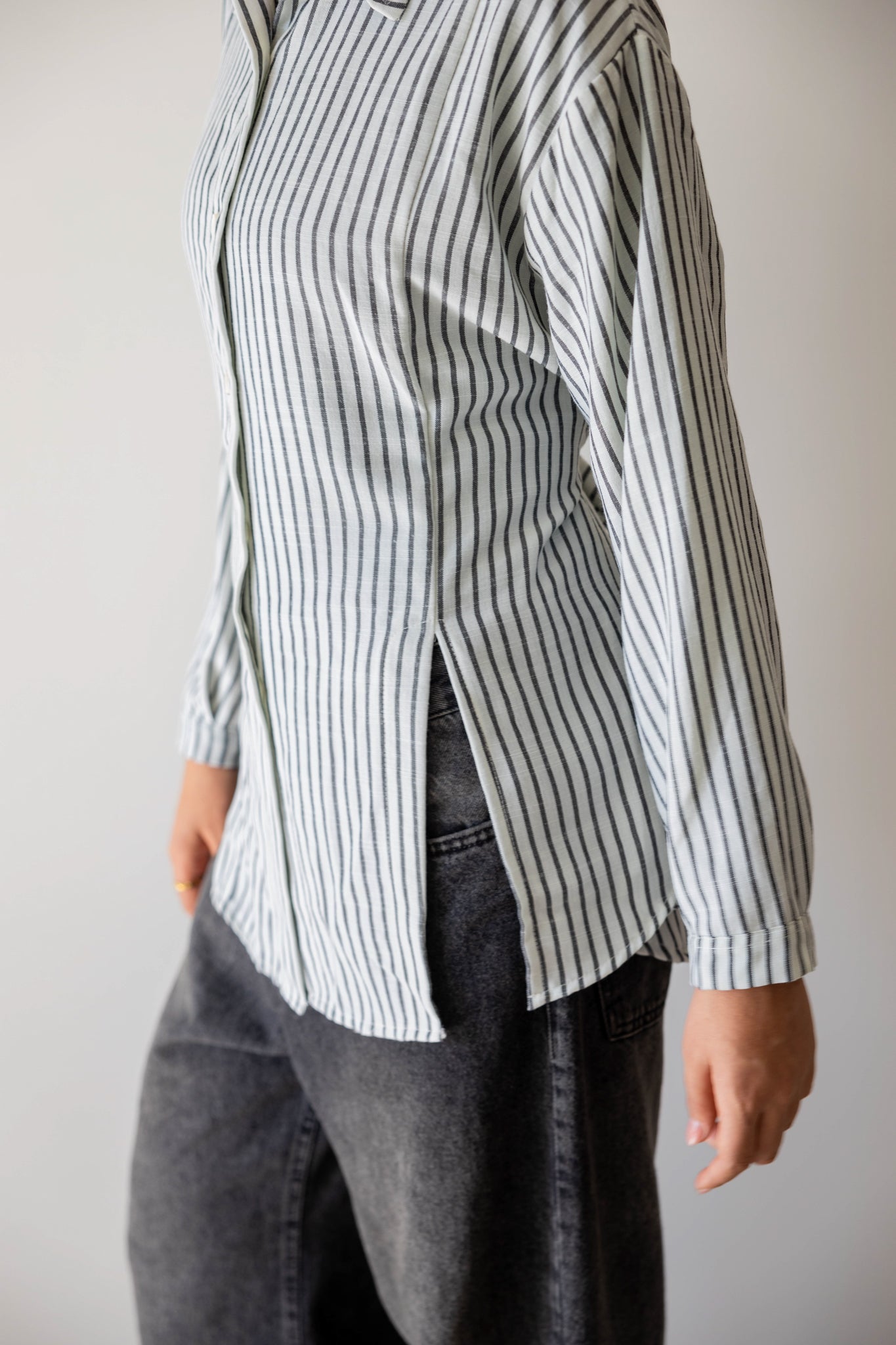 Strippy Shirt In Black