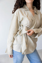 Wrap Shirt In Latte