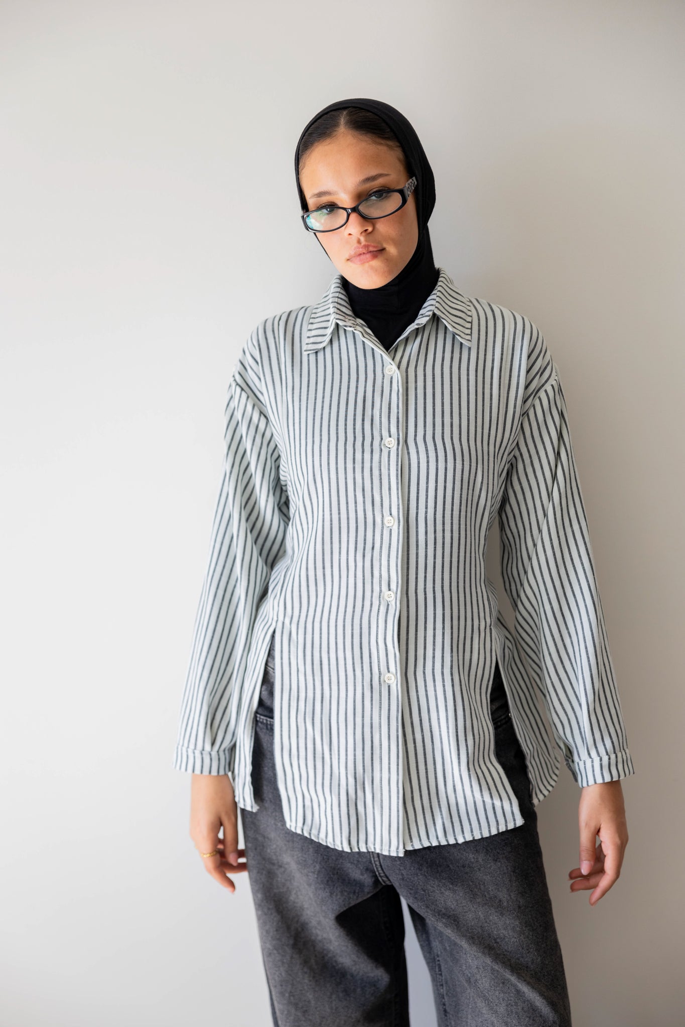 Strippy Shirt In Black