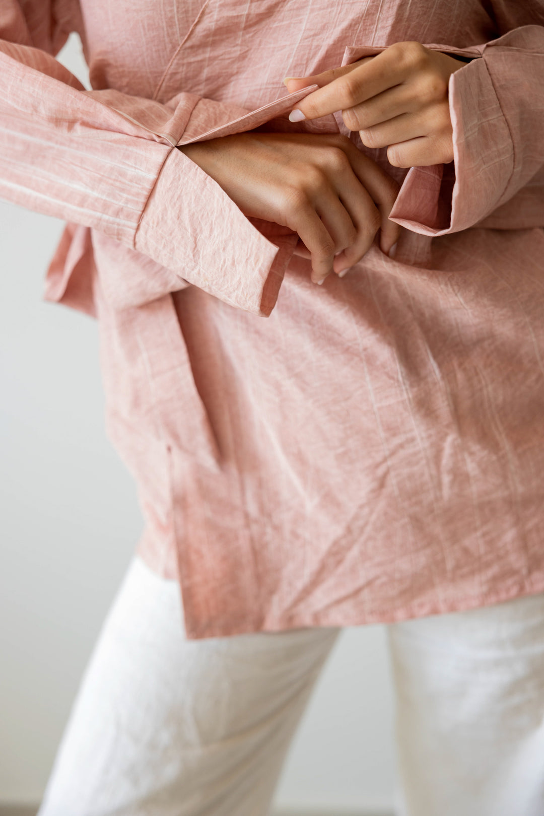 Wrap Shirt In Pink