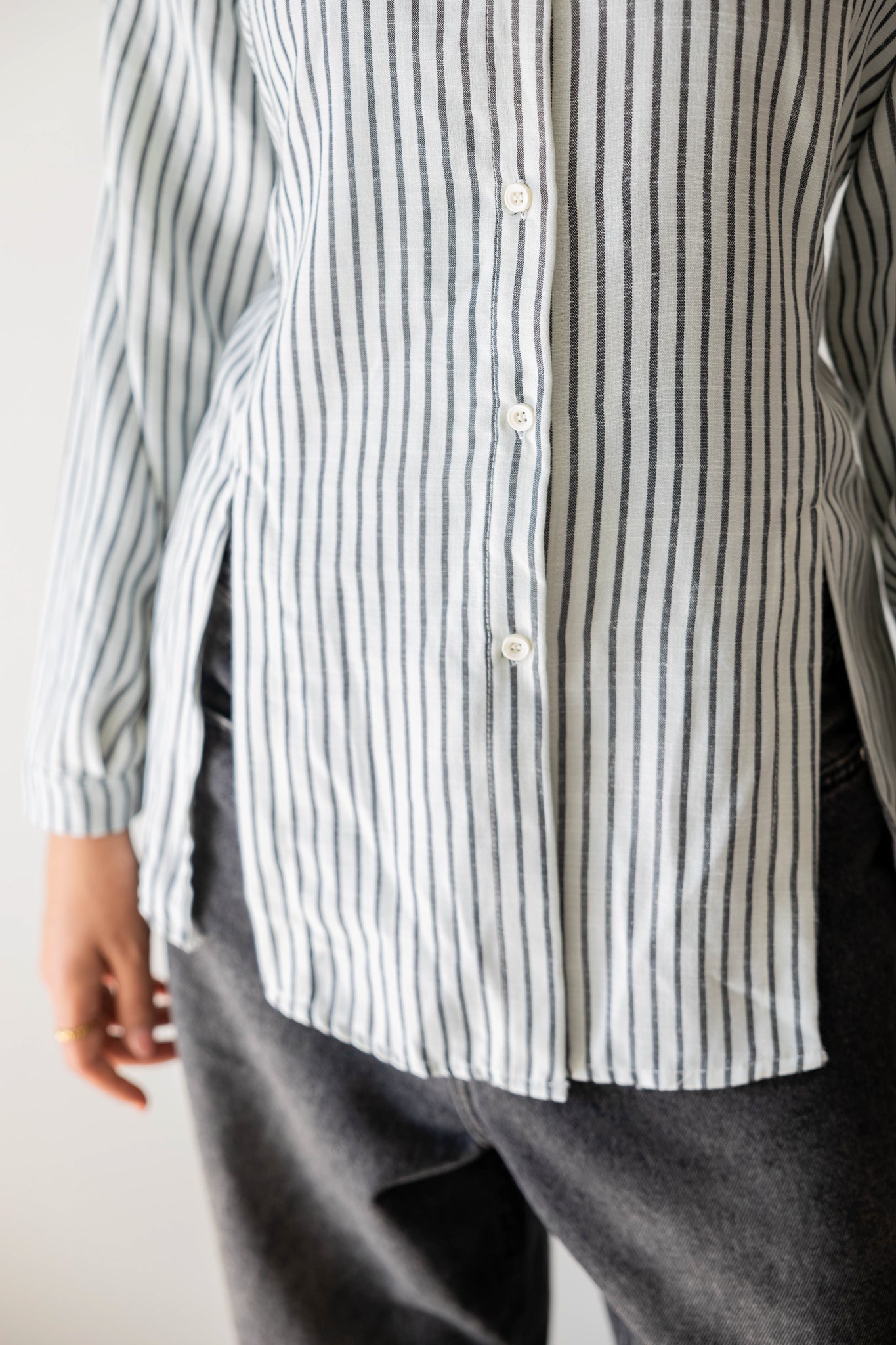 Strippy Shirt In Black