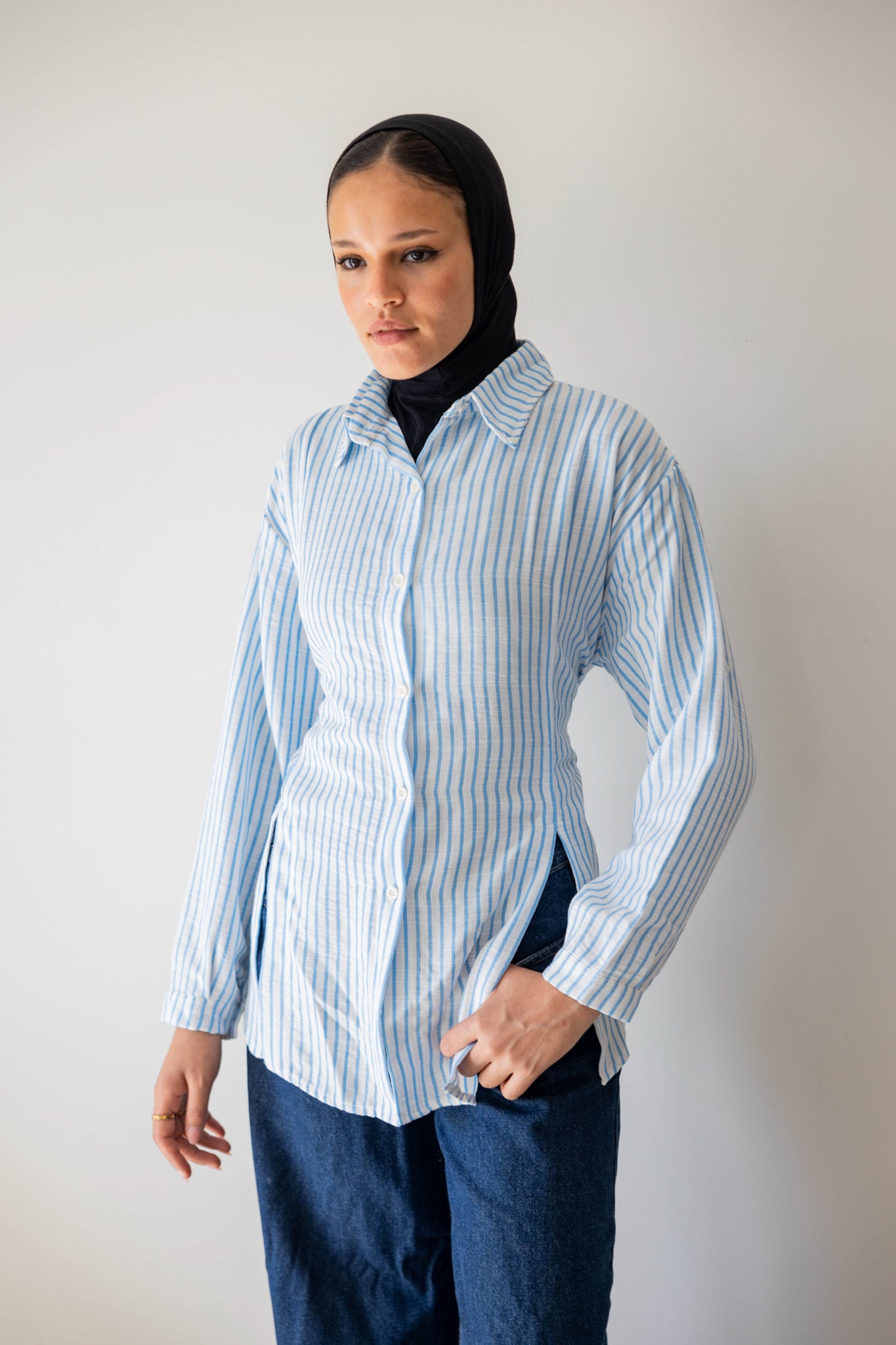 Strippy Shirt In Blue