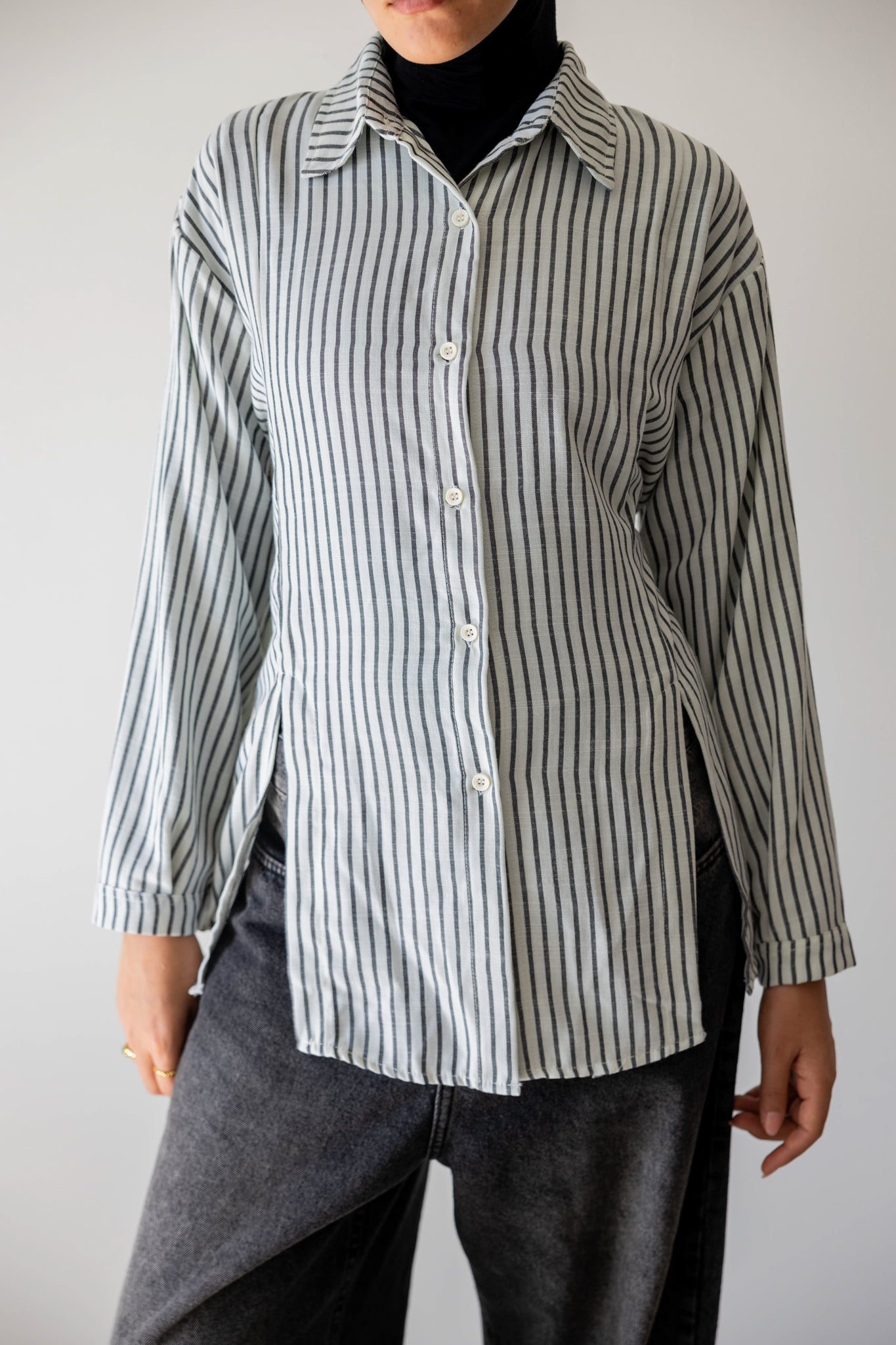 Strippy Shirt In Black