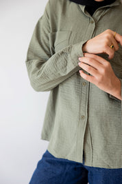 The Linen Shirt In Olive