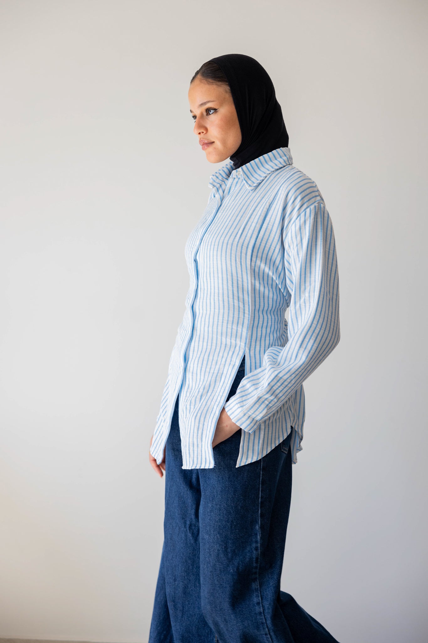 Strippy Shirt In Blue