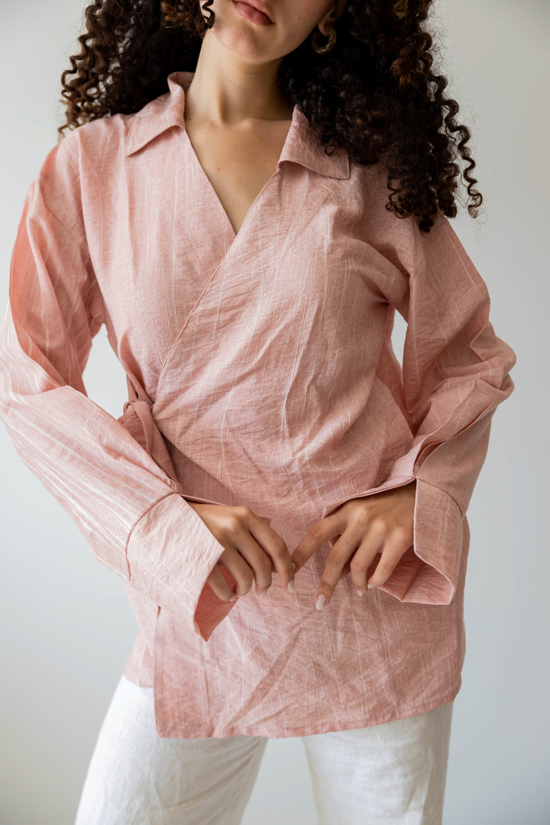 Wrap Shirt In Pink