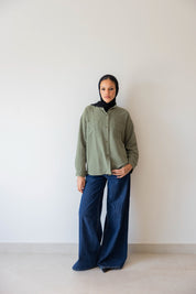 The Linen Shirt In Olive