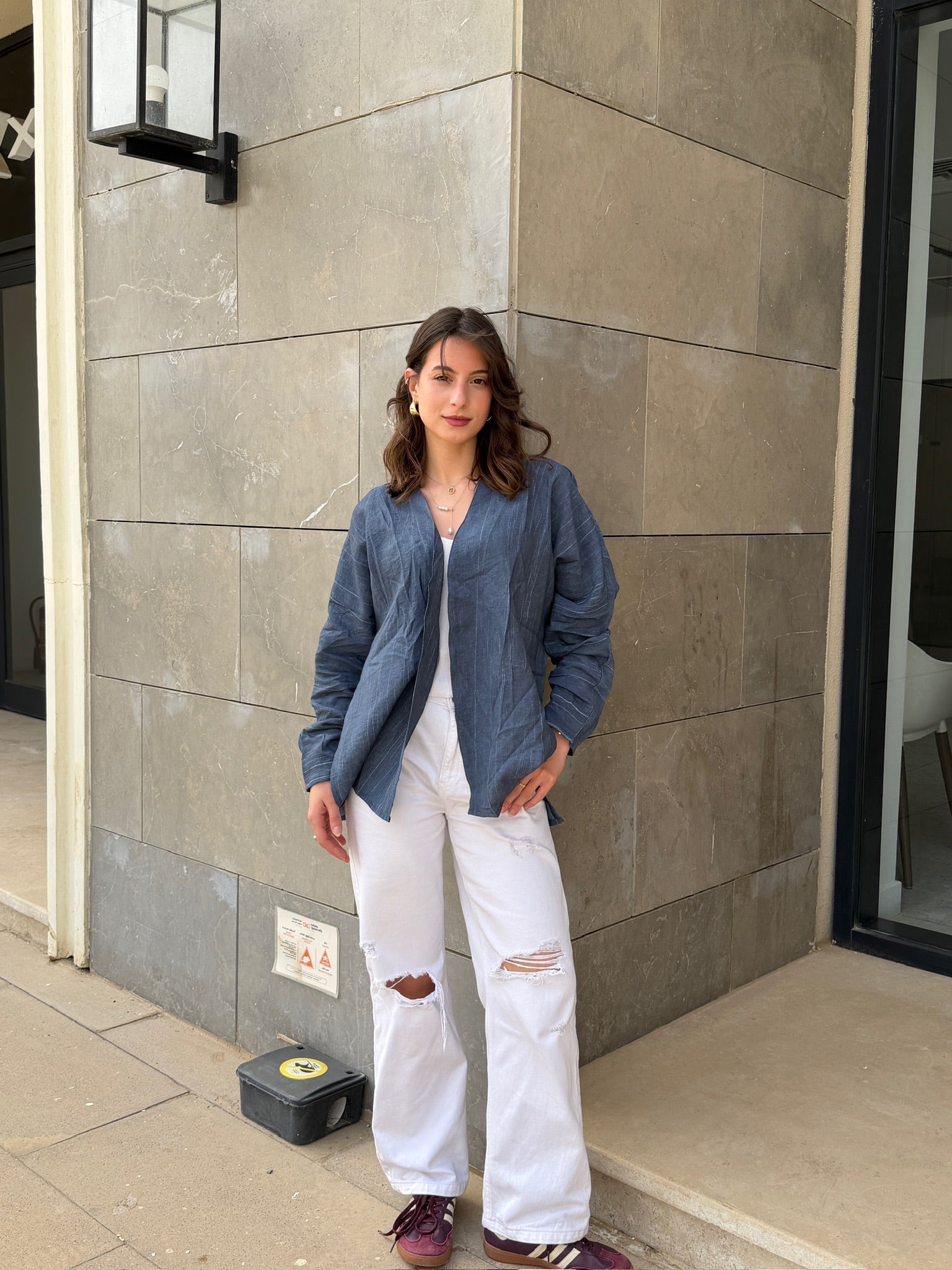 THE CARDI IN NAVY BLUE