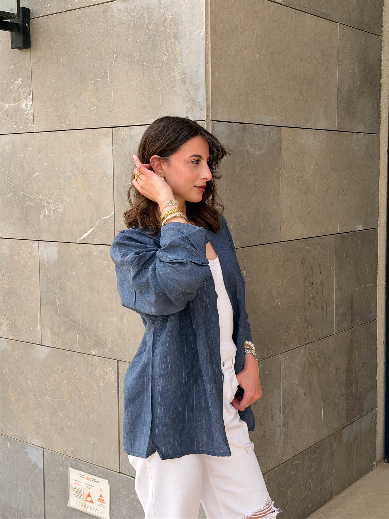 THE CARDI IN NAVY BLUE