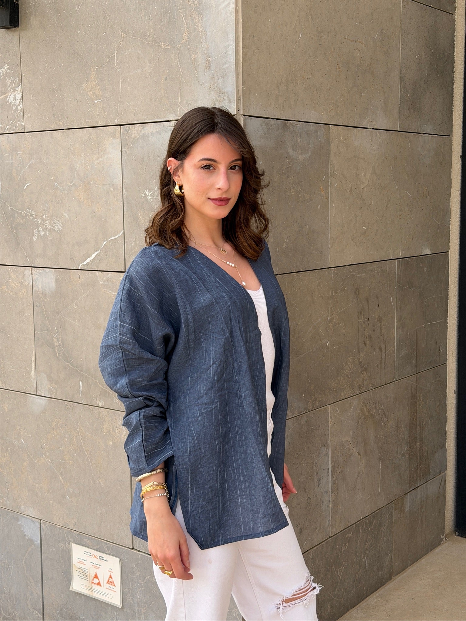 THE CARDI IN NAVY BLUE