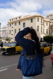 Long Day Bag In Navy Blue