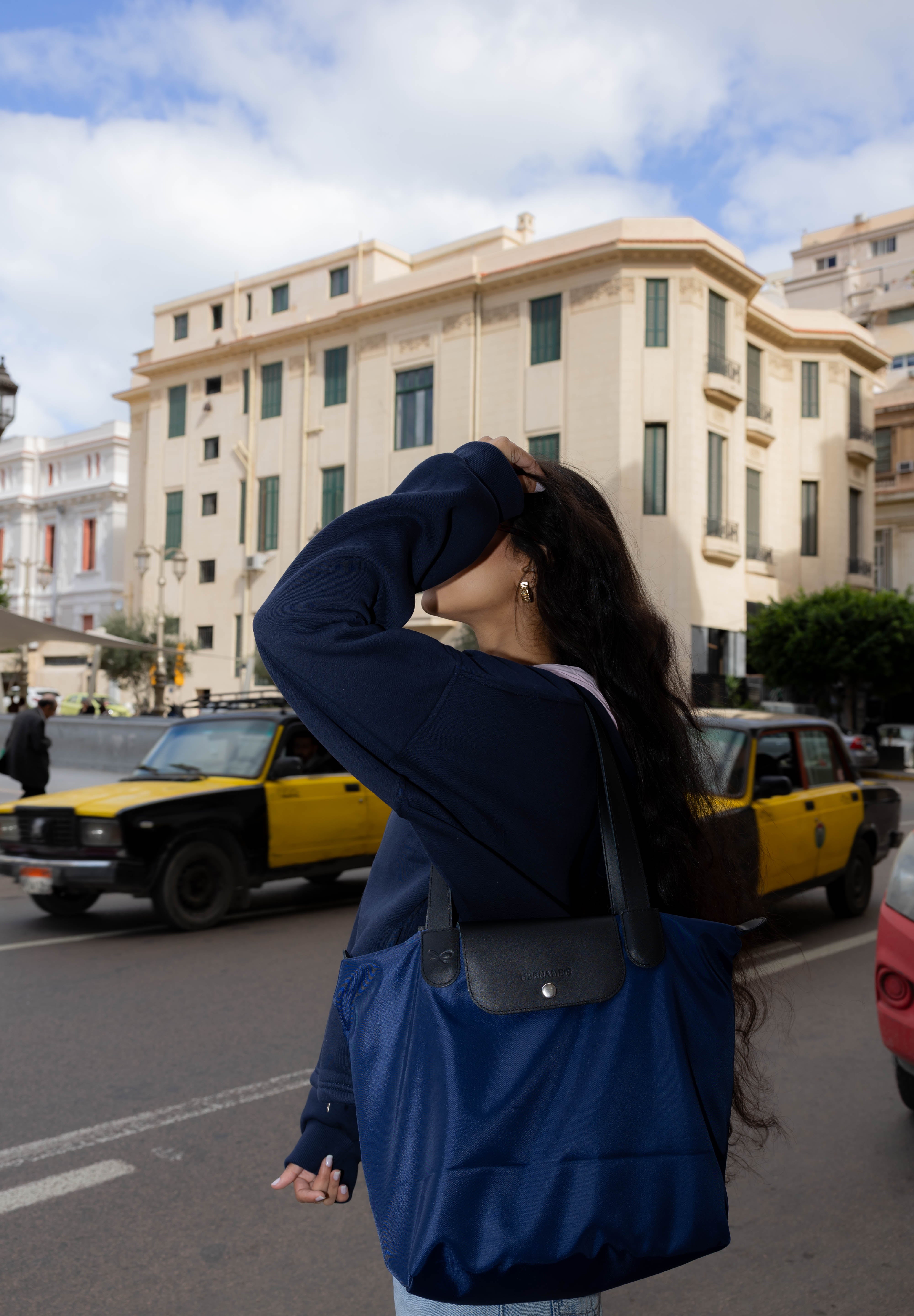 Long Day Bag In Navy Blue