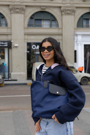 Long Day Bag In Navy Blue