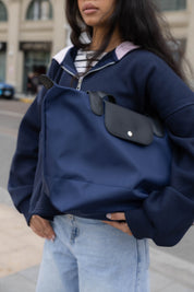 Long Day Bag In Navy Blue