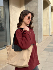 Long Day Bag In Beige