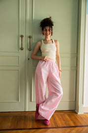 Linen Pants In Light Pink