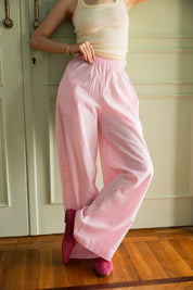 Linen Pants In Light Pink