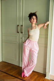 Linen Pants In Light Pink