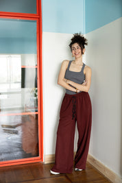 Basic sweatpants In Burgundy