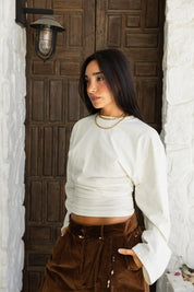 Hourglass Long Sleeve In Cream