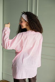 TIE FRONT IN LIGHT PINK