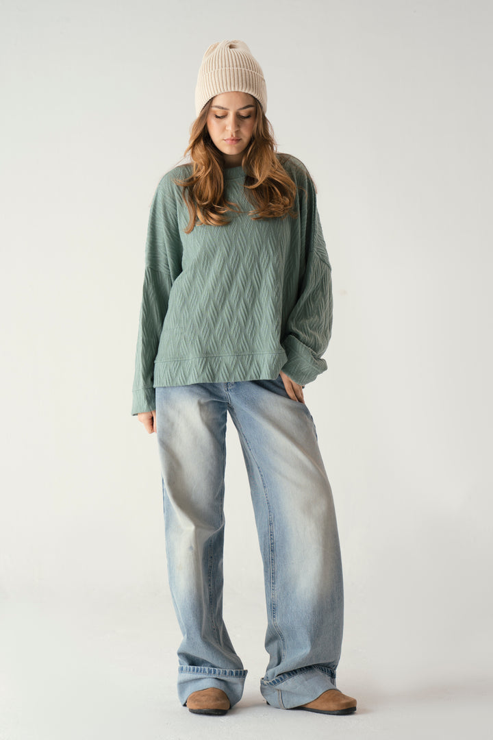 Knit Sweater In Pistachio
