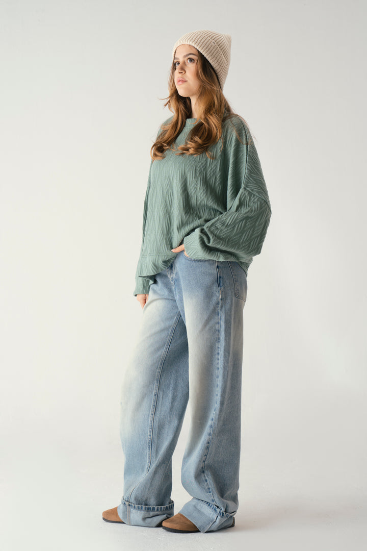 Knit Sweater In Pistachio