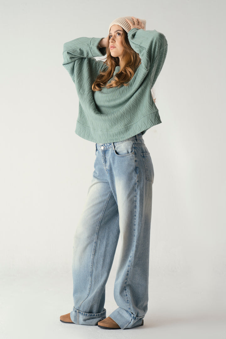 Knit Sweater In Pistachio