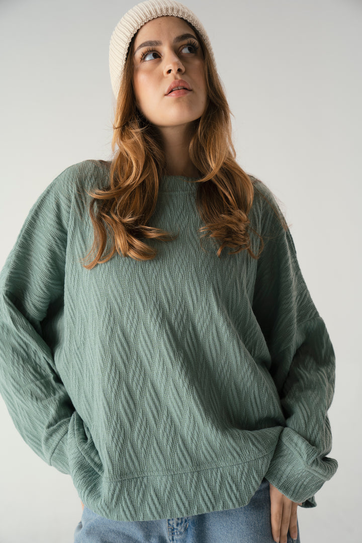 Knit Sweater In Pistachio