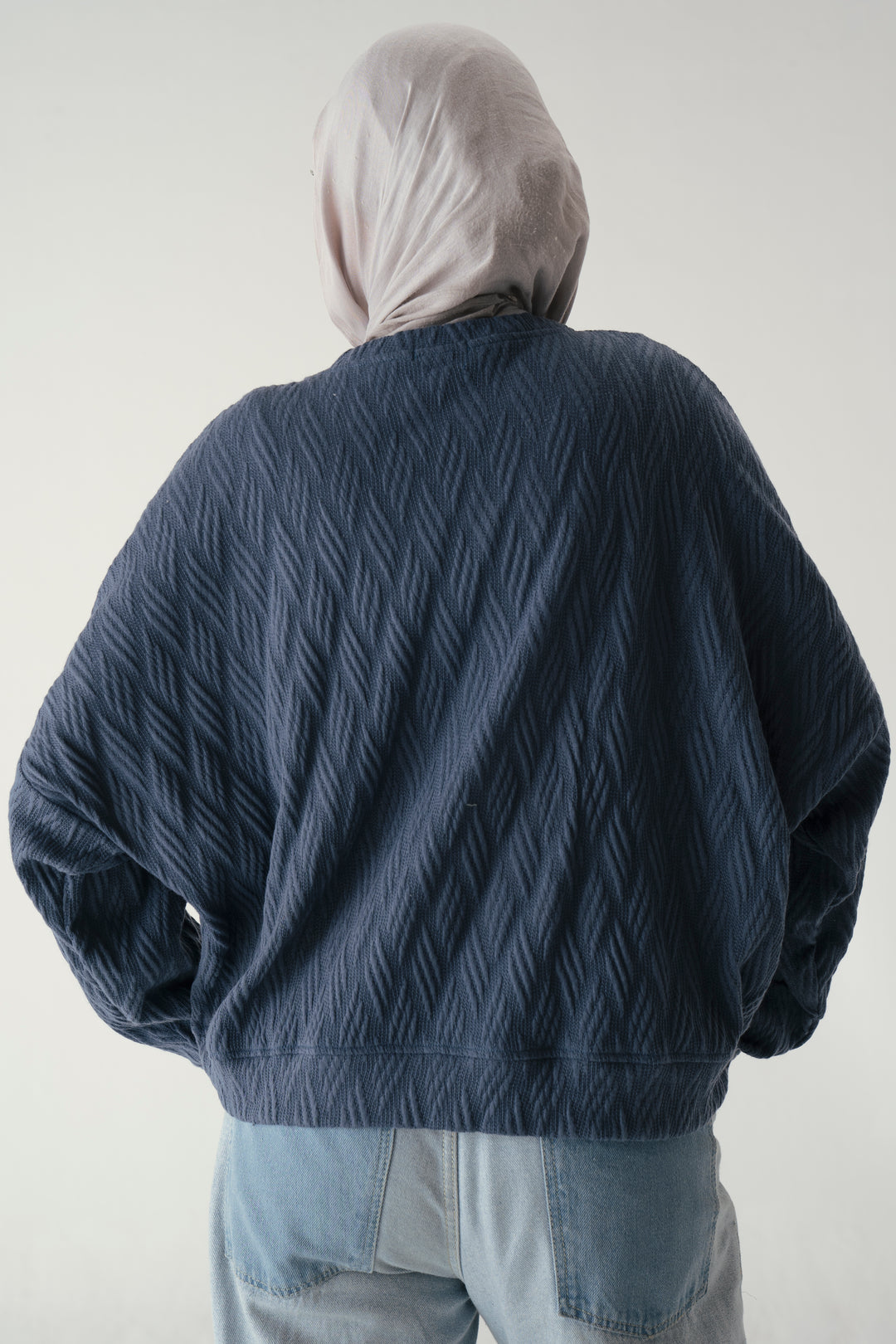 Knit Sweater In Navy Blue