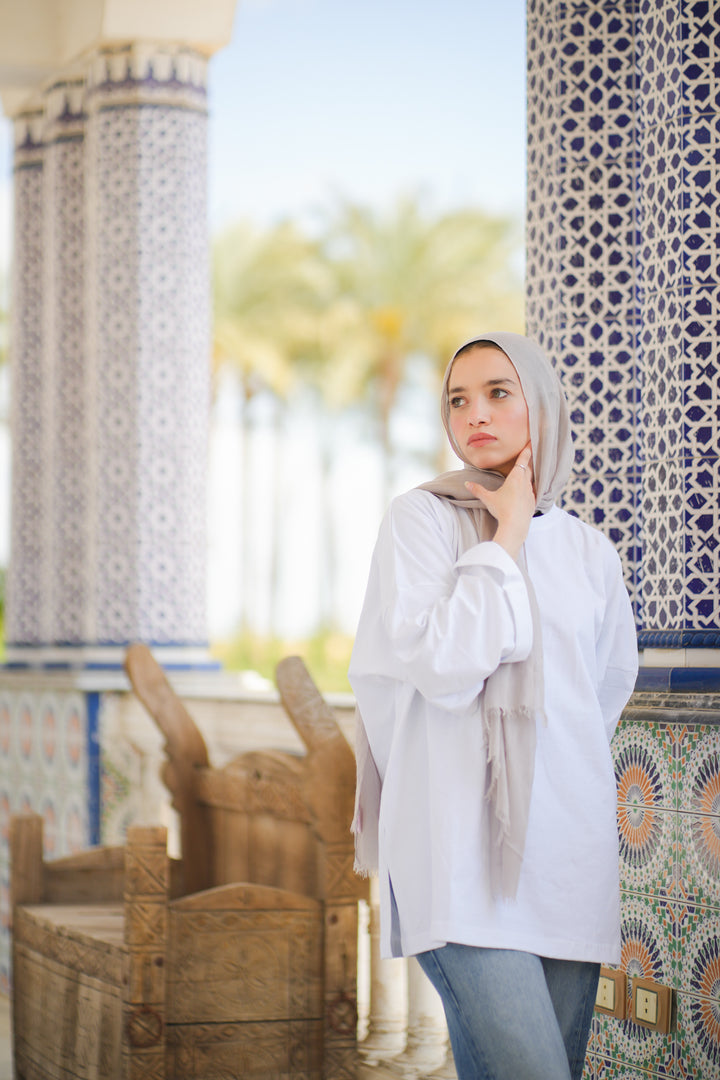 White Oversized Blouse