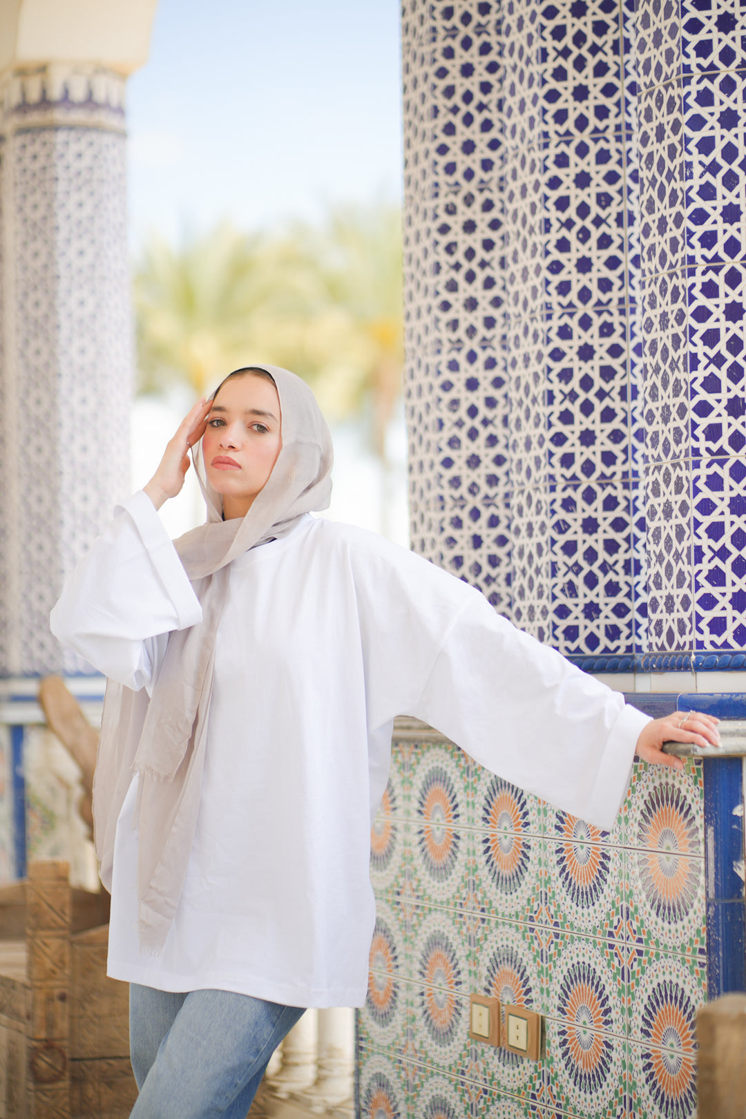 White Oversized Blouse