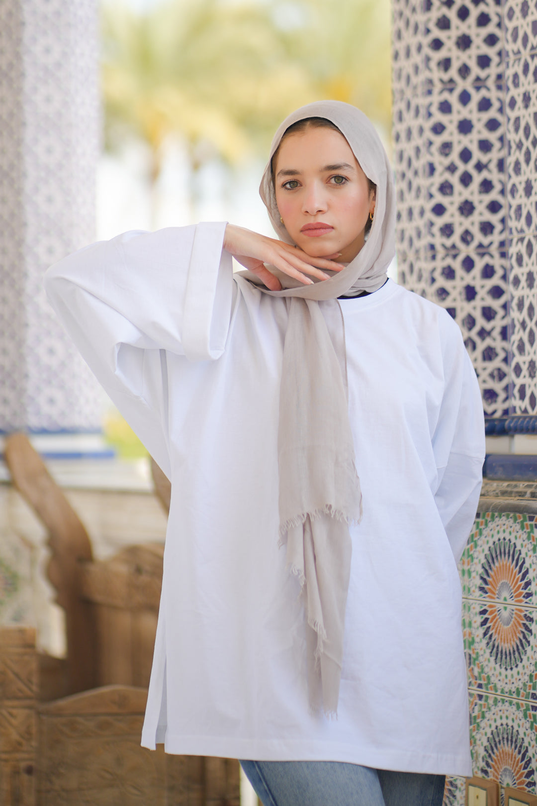 White Oversized Blouse