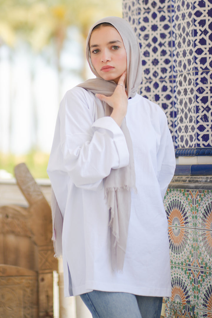 White Oversized Blouse